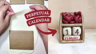 How to make a Perpetual Calendar in cold porcelain | Timeless Calendar | Rossy Rivera Art