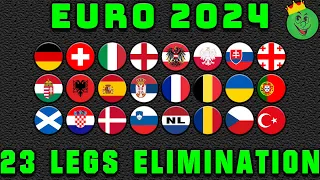 Euro 2024 Elimination Marble Race with 23 legs / Marble Race King