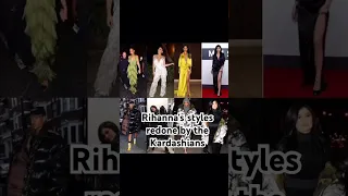 Rihanna's styles redone by the Kardashians #rihanna #style #kardashian #jenner