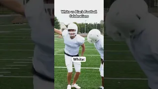 White vs Black Football Celebrations | #shorts