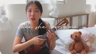 when she loved me - sarah mclachlan TOY STORY (ukulele cover w/ lyrics) | singing my bear to sleep