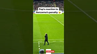 Pep Guardiola Reactions On Benzema Penalty 😂🔥 #Benzema #Mancity #Shorts ♥️ Subscribe ♥️🤗