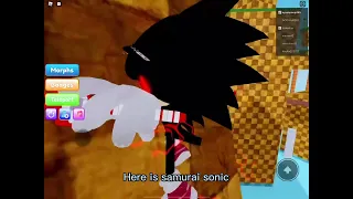 How to get samurai sonic  and sun silver in Find The Sonic Morphs (ROBLOX)