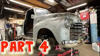 Part 4 1949 Chevy 3100 part 4 Running boards and bumper mounting