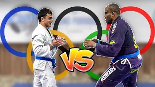Judo Olympian vs Blue Belt Wrestler