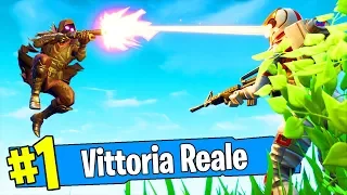 LA MIA PRIMA VITTORIA REALE in solo su FORTNITE!