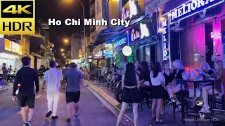 4K HDR | Vietnam Nightlife - Bui Vien Walking Street at Night - District 1 in Ho Chi Minh City