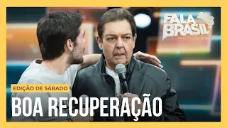 Faustão apresenta boa recuperação e é transferido para o quarto de hospital