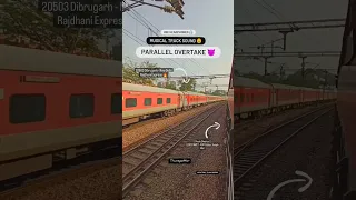 🚆 Rajdhani Express Overtaking in Musical Track Sound 🚄 High Speed Train