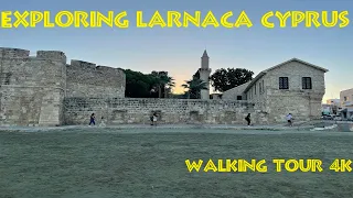 Exploring Larnaca Cyprus in sunset: Salt Lake, Fisher Shelter and Finikoudes promenade walking tour