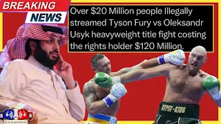 BAD 🥊 NEWS: TYSON FURY VS OLEKSANDR USYK HAS 20 MILLION CAUGHT ILLEGAL STREAMS