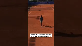 16 year old Manas Dhamne beats former ATP Top 60 Tatsuma Ito 😱