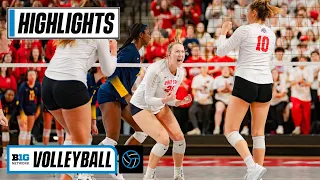 Michigan at Ohio State | Highlights | Big Ten Volleyball | Oct. 26, 2022