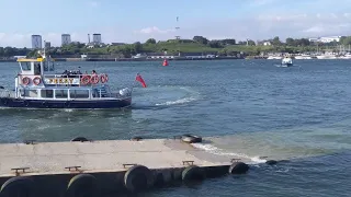 Ferries coming and going from Cremyll, Cornwall