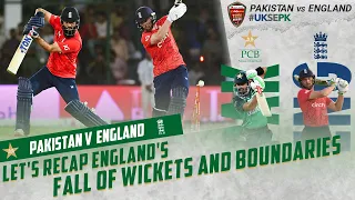 Let's Recap England's Fall of Wickets And Boundaries | Pakistan vs England | 2nd T20I 2022 | MU2T