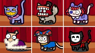 THE AMAZING DIGITAL CIRCUS Cute Cats Pets in Among Us