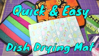 How to Create a Dish Drying Mat Using a Dollar Tree Drying Mat