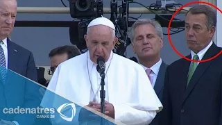 Papa Francisco hace llorar a congresista de EU