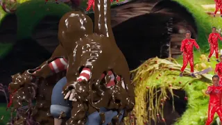 4 seconds of augustus gloop dancing in chocolate #shorts