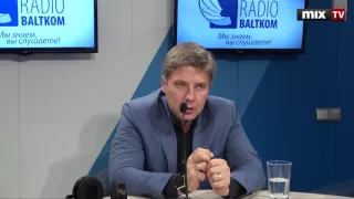 Мэр Риги Нил Ушаков в программе "Прямая речь". MIX TV
