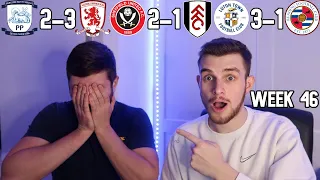 CHAMPIONSHIP PREDICTIONS WEEK 46