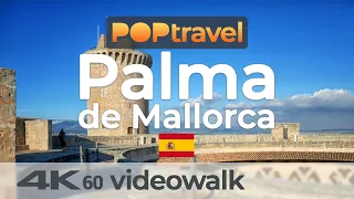 Walking in PALMA de MALLORCA / Spain - Castell de Bellver to Old Town - 4K 60fps (UHD)