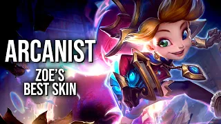 The big hat makes Arcanist Zoe the best skin || skin quick review #shorts