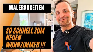 Ein WOHNZIMMER mit frischer Farbe NEU gestalten!