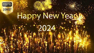 Free Golden Cinematic Happy New Year 2024 Greetings-No Copyright-Download Link In Description.