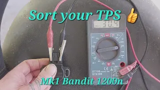 Sort your TPS 👍 98 Mk1 Suzuki Bandit 1200n TPS check and adjustment