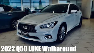 2022 INFINITI Q50 LUXE Walk Around