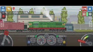 проходим игру под названием  train simulator 2d