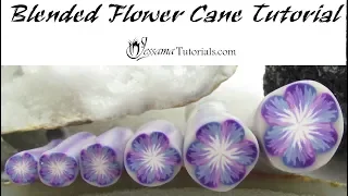 Polymer Clay Cane: Blended Flower Cane Tutorial