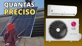 Quantas PLACAS SOLARES eu preciso para ligar AR CONDICIONADO | Energia solar