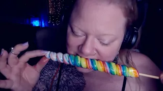 [ASMR] Lollipop 🍭 mouth sounds (whispers)