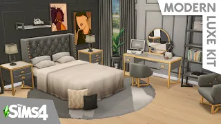 FLOOR PILLOWS & FUNCTIONAL RECORD PLAYER // The Sims 4 Modern Luxe Kit Build & Buy Overview