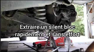 Extraire un silent-bloc rapidement et sans effort (sans presse)