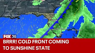 Cold front to bring rain and storms, temperatures in the 40s to Central Florida