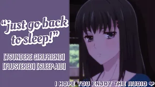 ASMR | Waking up your Tsundere Girlfriend bc you had a nightmare [GF ASMR] [sleep-aid] [flustered]