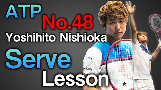 [Tennis]Yoshihito Nishioka Serve Technique - Pro Tennis Lesson