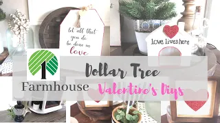 Dollar Tree Farmhouse Valentine's Day DIYS | Farmhouse DIYs |Collab with White Sparrow Living