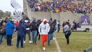 Jackson State Football entrance vs rival Alcorn in the 2022 Soul Bowl; Awesome football atmosphere!