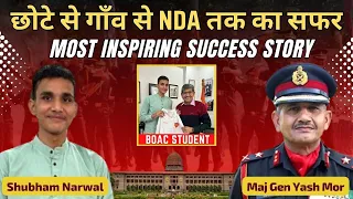 छोटे से गाँव से NDA तक का सफर | Son Of A MGNREGA Worker, Shubham Narwal | Most Inspiring! #nda #ssb