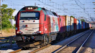 Ferrocarril español / Trenes de viajeros y mercancías por Pinto y Getafe #renfe #mercancias