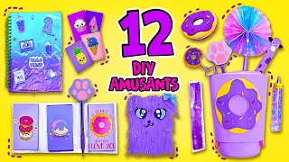 À ne pas manquer ! 12 Fournitures scolaires DIY amusantes et colorées que vous allez adorer ! 🍩💖