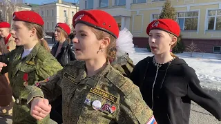 Юнармейцы Омской области готовятся к Параду Победы.