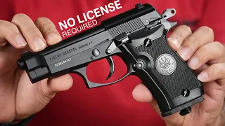 This is Blowback Air Gun - No License Required, Beretta Mod 84 FS Co2 BB .177 cal air pistol