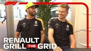 Renault's Daniel Ricciardo and Nico Hulkenberg! | Grill the Grid 2019