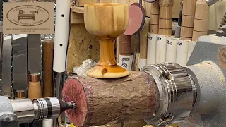 Woodturning. Are yew fed up with bowls? Turn a chalice/goblet.