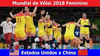 Estados Unidos x China | Mundial de Vôlei 2018 feminino